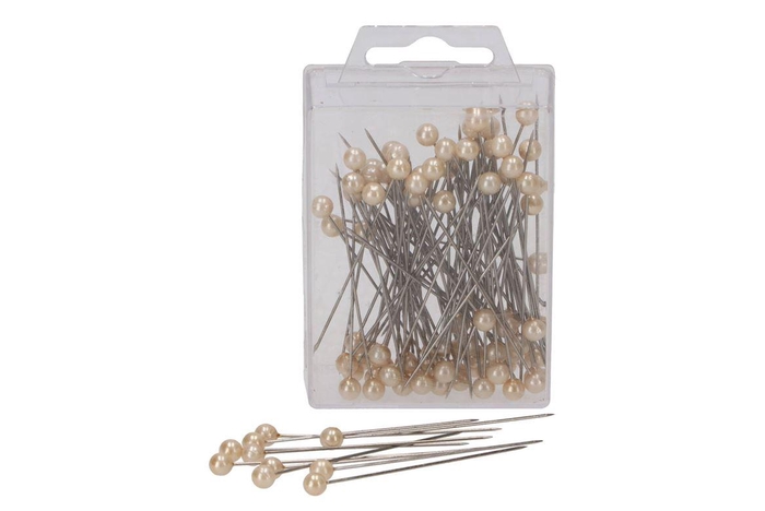 <h4>Floristry Pearl Pin 60mm Champagne P/100</h4>