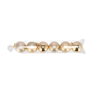 Deco Unbreakable Gold Ball Set 6 70mm