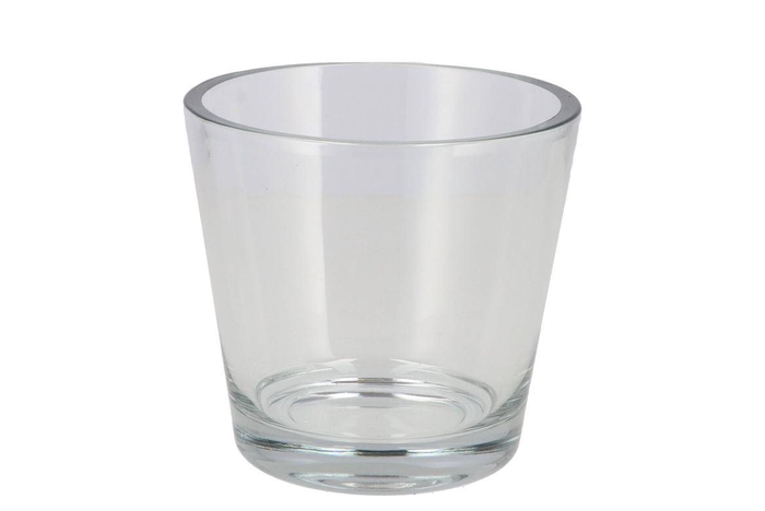 <h4>Glass Pot Colonial Heavy 13.5x14cm</h4>