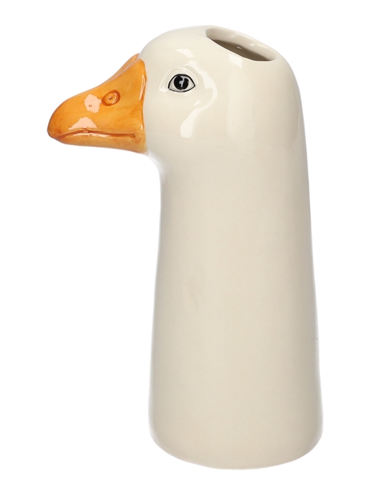 <h4>DF00-666310300 - Vase Goose 6x4x10 white</h4>