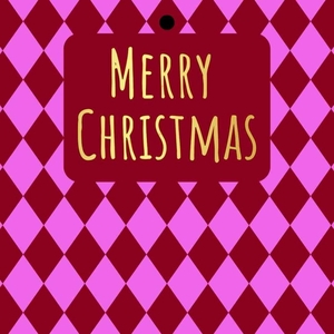 Kaart 7*7cm x20 Merry Christmas