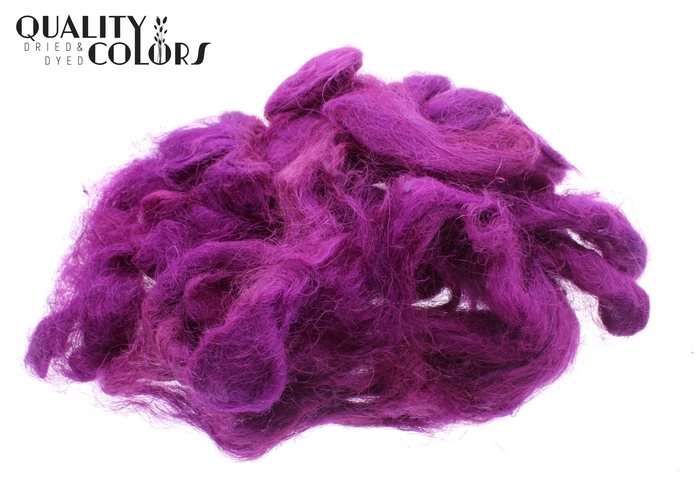 Fuzzy fibre 250 gram in poly Lilac