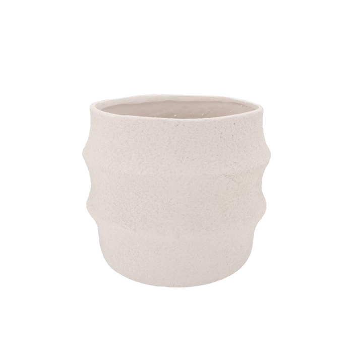 <h4>Cascais White Pot 25x25x22cm</h4>