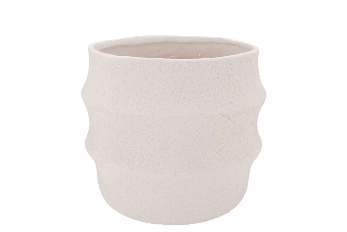 Cascais White Pot 25x25x22cm
