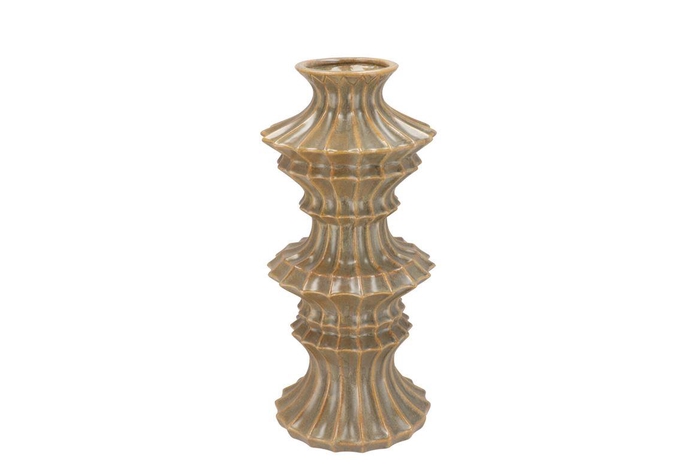 <h4>Maysa Green Vase Tower 19x19x40cm</h4>