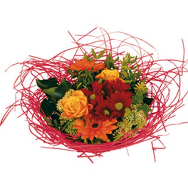 <h4>Bouquet holder woody 25cm red</h4>