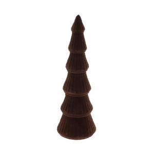 Kerst Deco boom flock d11*35cm