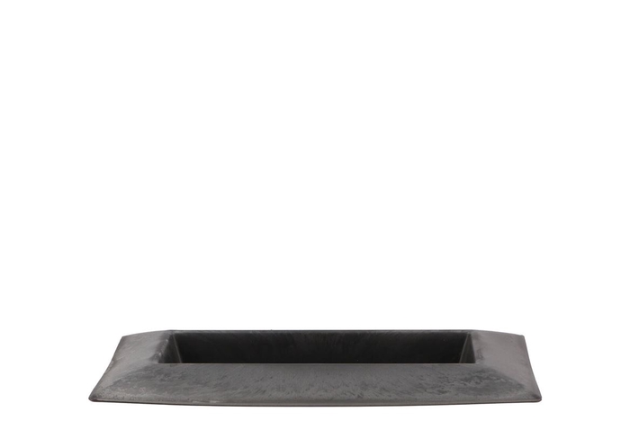 <h4>Melamine Grey Tray Rectangle 28x16x3cm</h4>