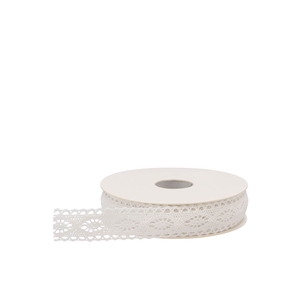 Ribbon Vienna Lace 00 White 10mx20mm