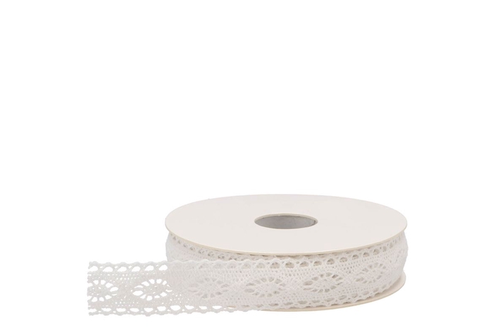 Ribbon Vienna Lace 00 White 10mx20mm