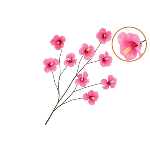 Silk Hibiscus Dark Pink 125cm