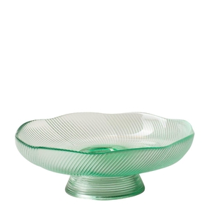Glass Bowl Floriek foot d23.5*9cm