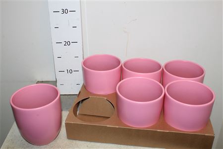<h4>Keramische Pot H% Pink Old Matte</h4>