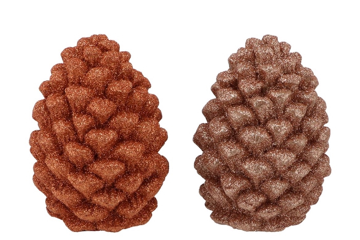 <h4>Jingle Nude/copper Pinecone Ass 9x9x13cm Nm</h4>