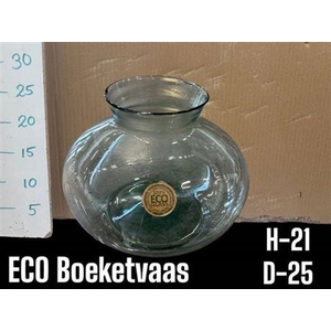 Deco Glazen Vaas H%