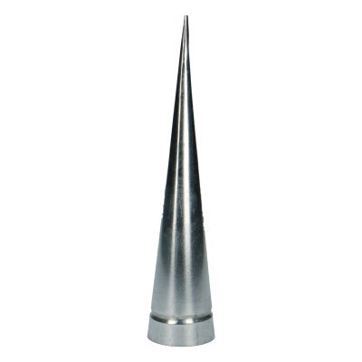 Kerst Deco metal cone d04*20cm