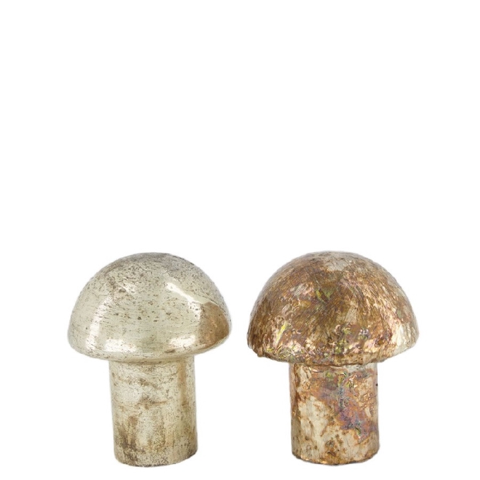 <h4>Autumn Mushroom glass d13*15cm</h4>