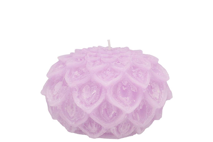 Candle Dahlia Lilac 9x7cm Nm