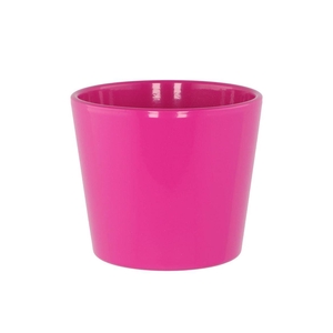 Ceramic Pink Shiny Pot 13cm Nm