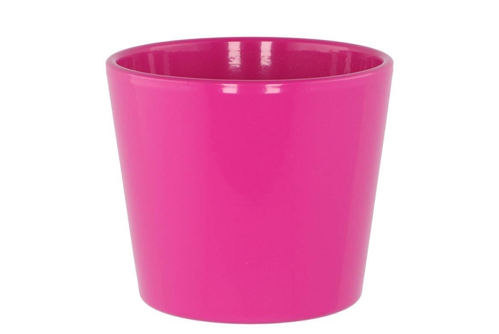 <h4>Ceramic Pink Shiny Pot 13cm Nm</h4>