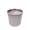 Pot Delphi ceramic Ø12xH11cm warm gray glossy