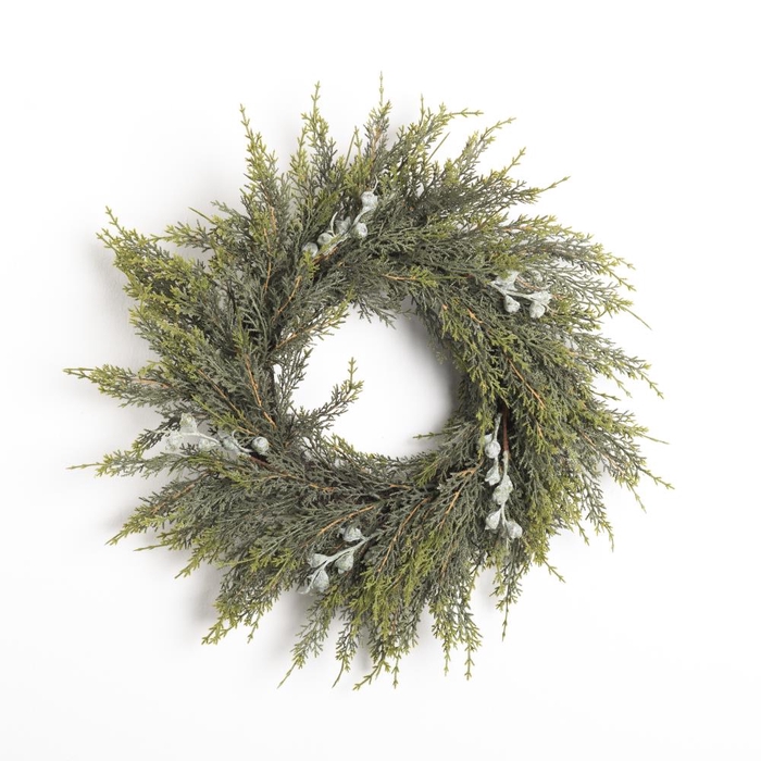 AF Wreath pine w/cone L46cm gr