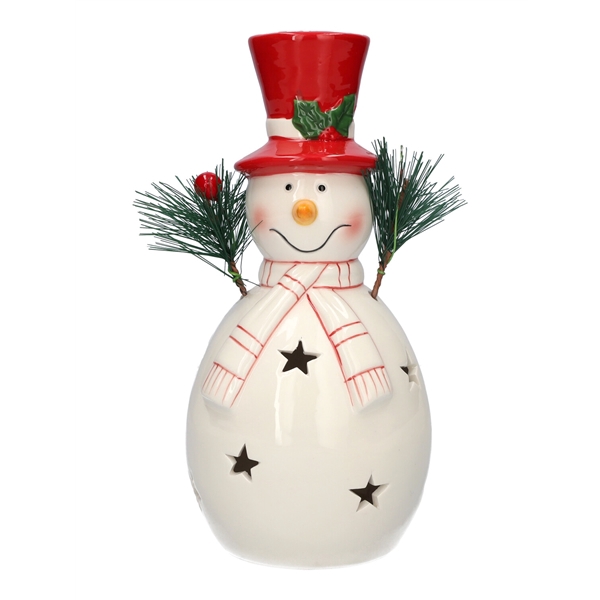 <h4>Decorative item Snowy d9.5xh19.5 white</h4>