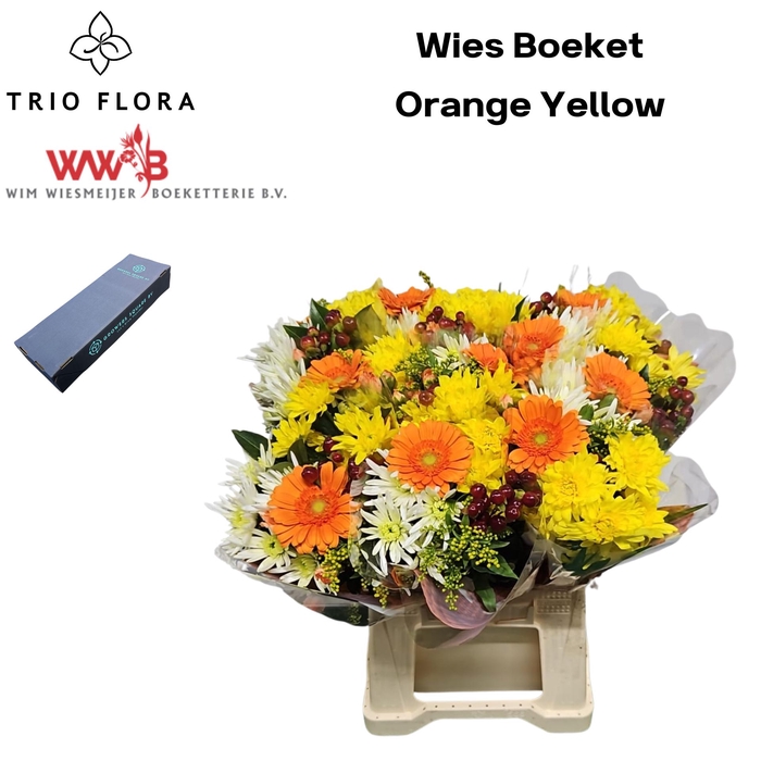 <h4>Boeket Wies L Box Orange/Yellow</h4>