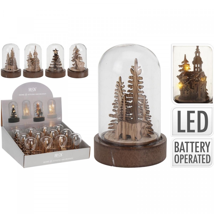 <h4>Christmas LED cloche d05.5*9cm ass</h4>