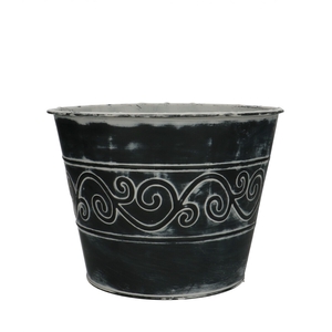 Zinc Barok pot d21*16cm