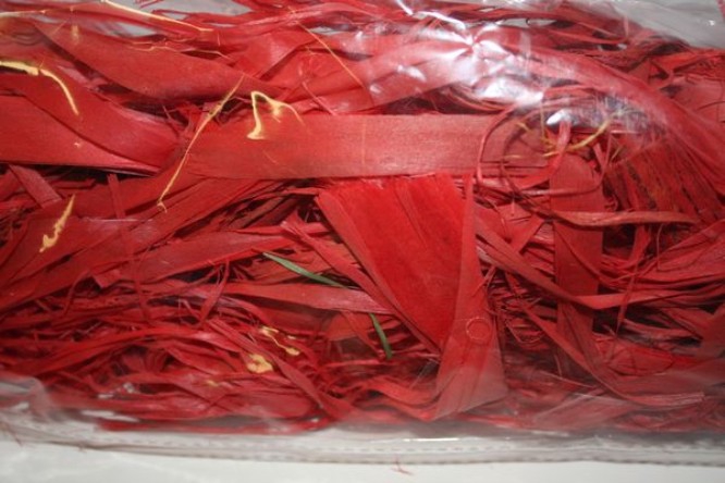 RAFFIABAND ROOD 100GR