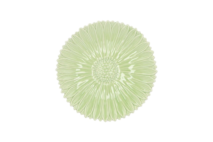 <h4>Bloom Daisy Plate Green 17x17x4cm</h4>