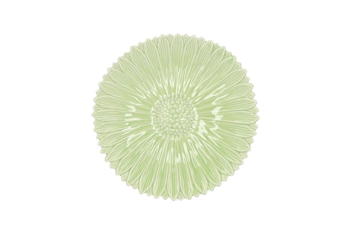 Bloom Daisy Plate Green 17x17x4cm