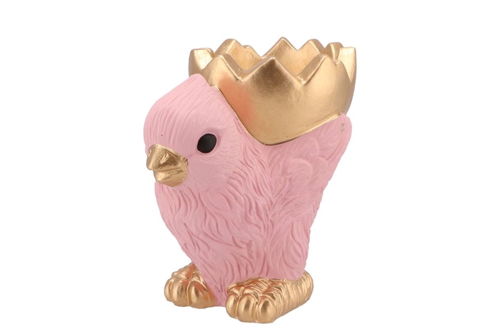 <h4>Easter Chicken-bowl Pink 19x12x19cm Nm</h4>