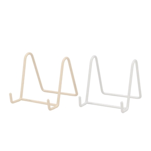 Plate Rack White Sand Cream Metal Ass 12x8x8cm