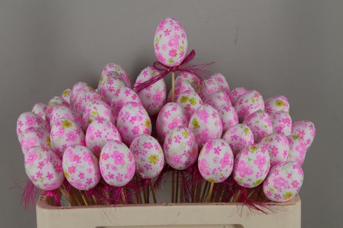 <h4>Stick Egg Fabric+Bow Pink</h4>