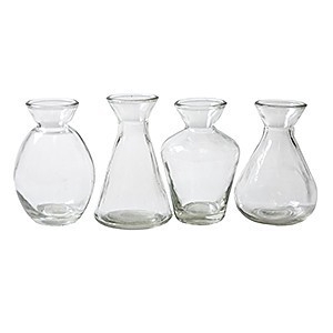 Glas Fles Assorti d02*10cm