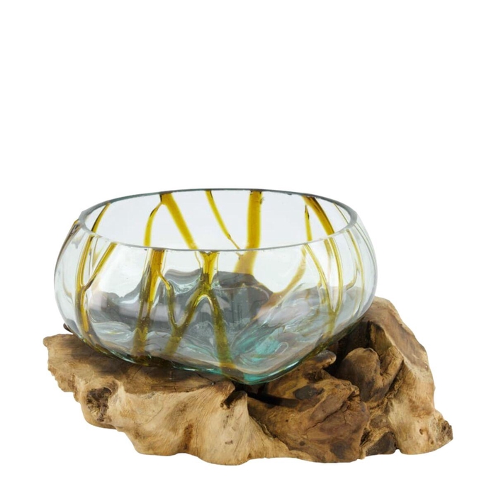 <h4>Glas Root teak wood 33*22*20cm</h4>