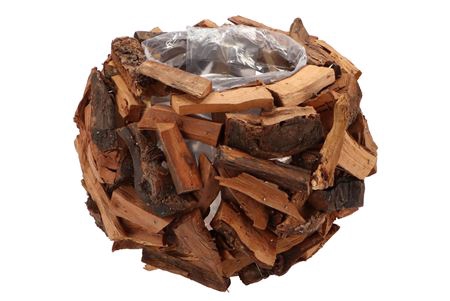 <h4>Nature Driftwood Pot Natural 25x16cm</h4>