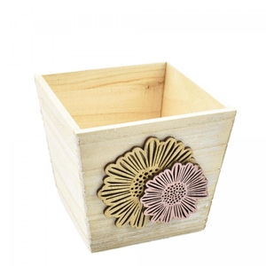 Hout Dona pot flower d13.5*12cm