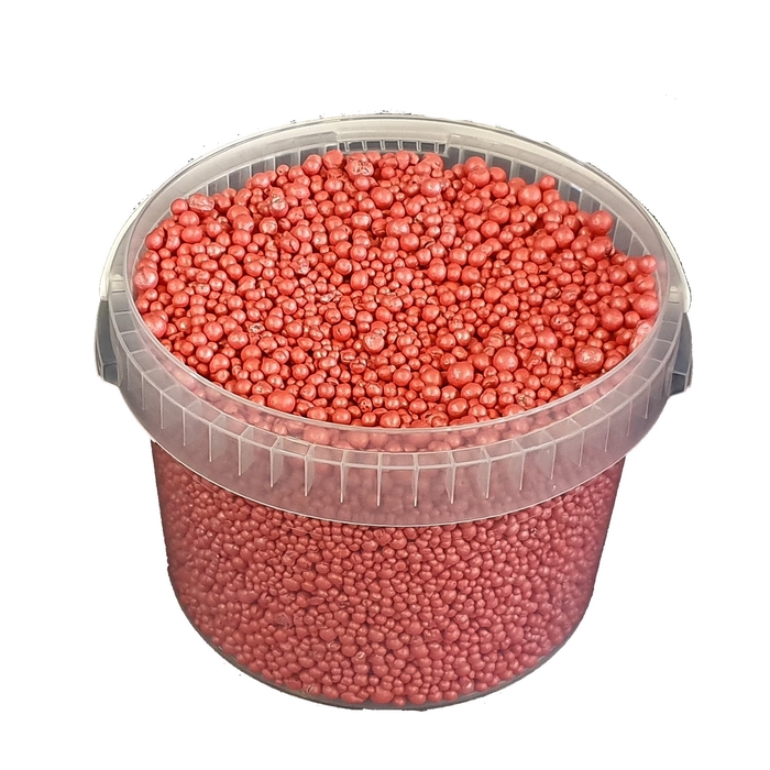 Terracotta pearls 10 ltr bucket Red