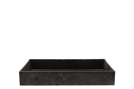 <h4>Melamine Grey Bowl Square 23x23x4cm</h4>