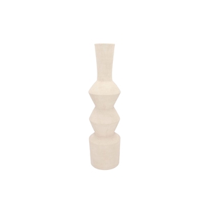 Lisboa White Vase Sparkle 16x16x59cm