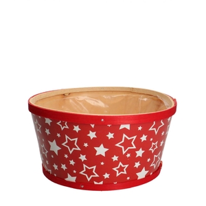 Promo Hout Stars bak d22*11cm