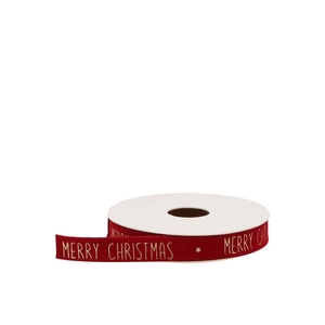 Ribbon Velvet Christmas 21 Warm Red 5mx15mm