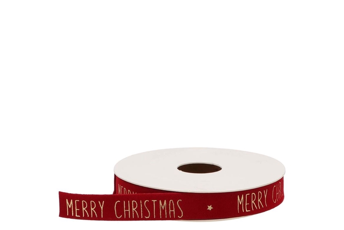 <h4>Ribbon Velvet Christmas 21 Warm Red 5mx15mm</h4>