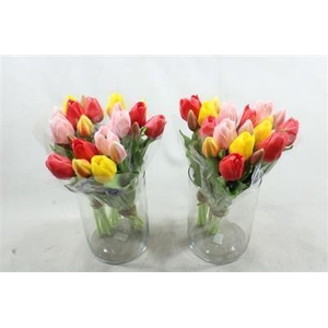 3114 ROOD/GEEL KUNSTTULP