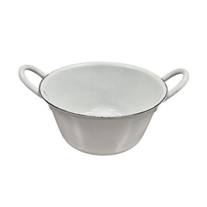 Zinc Bowl White 19cm