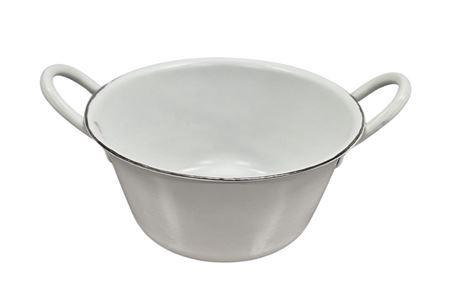 Zinc Bowl White 19cm