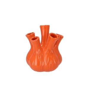 Aglio Shiny Orange Vase 17x20cm Nm